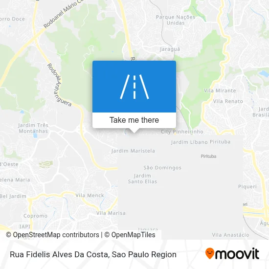 Rua Fidelis Alves Da Costa map