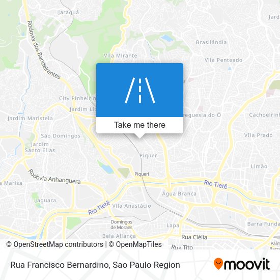 Rua Francisco Bernardino map