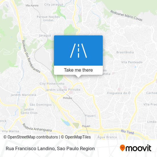 Rua Francisco Landino map