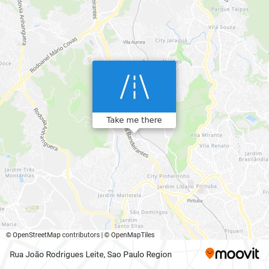 Mapa Rua João Rodrigues Leite