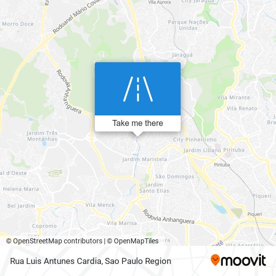 Rua Luis Antunes Cardia map