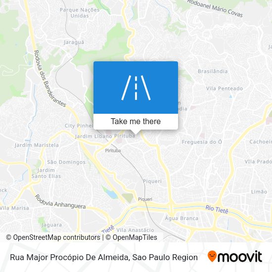 Rua Major Procópio De Almeida map