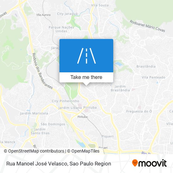 Rua Manoel José Velasco map