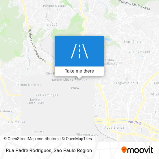 Rua Padre Rodrigues map
