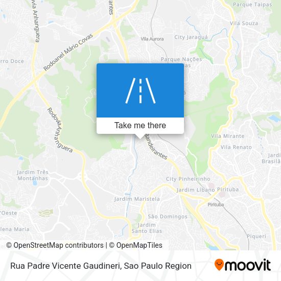 Rua Padre Vicente Gaudineri map