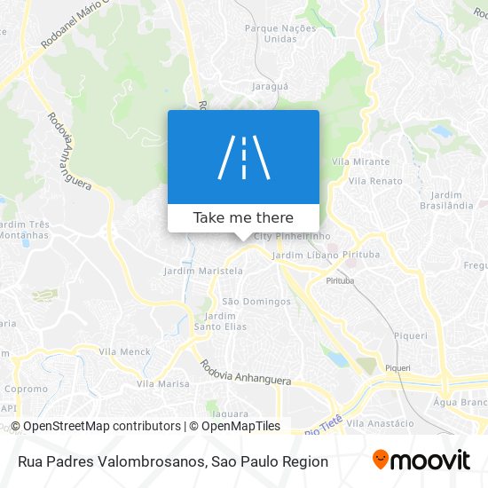 Rua Padres Valombrosanos map