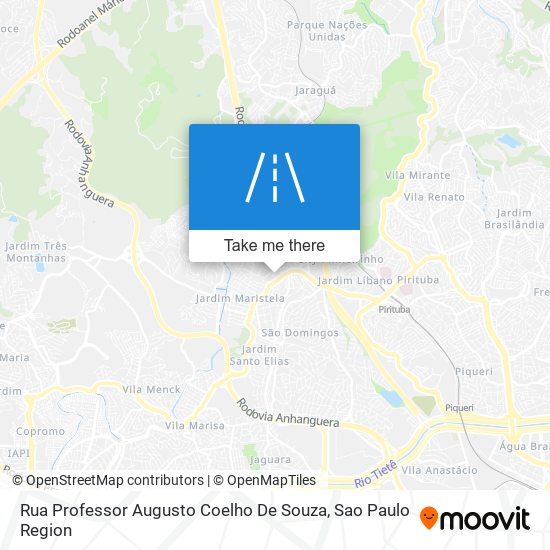 Mapa Rua Professor Augusto Coelho De Souza