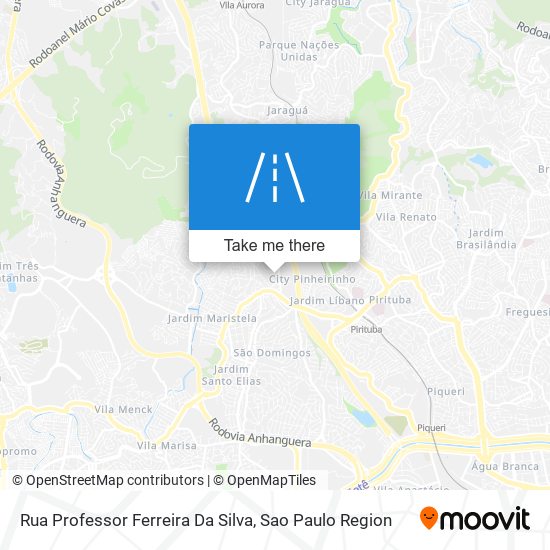 Mapa Rua Professor Ferreira Da Silva