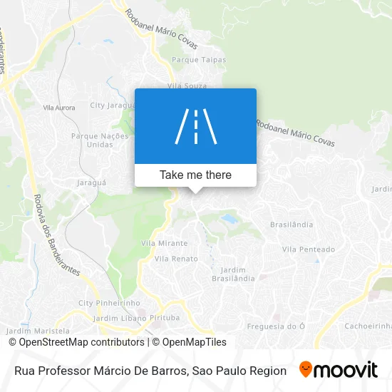 Rua Professor Márcio De Barros map