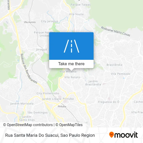 Rua Santa Maria Do Suacui map