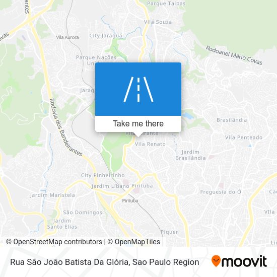 Rua São João Batista Da Glória map