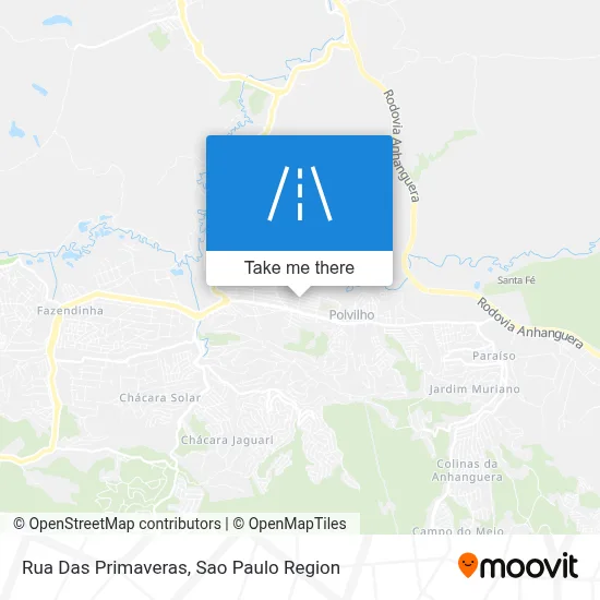 Rua Das Primaveras map