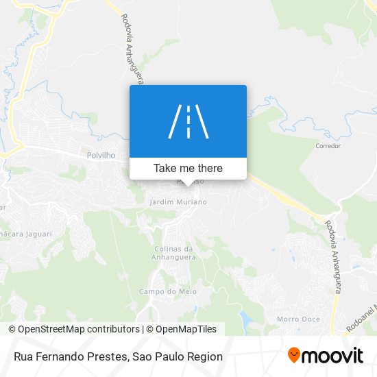 Mapa Rua Fernando Prestes