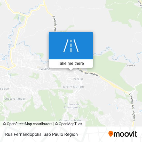 Rua Fernandópolis map