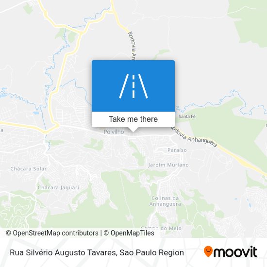 Rua Silvério Augusto Tavares map