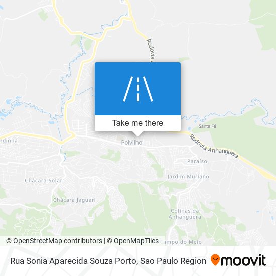 Mapa Rua Sonia Aparecida Souza Porto