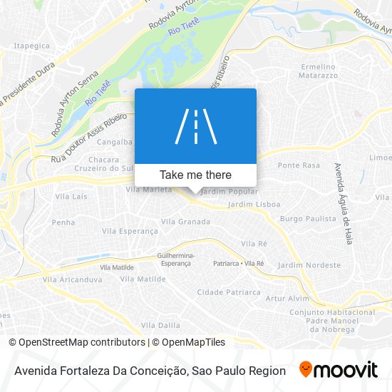 Mapa Avenida Fortaleza Da Conceição