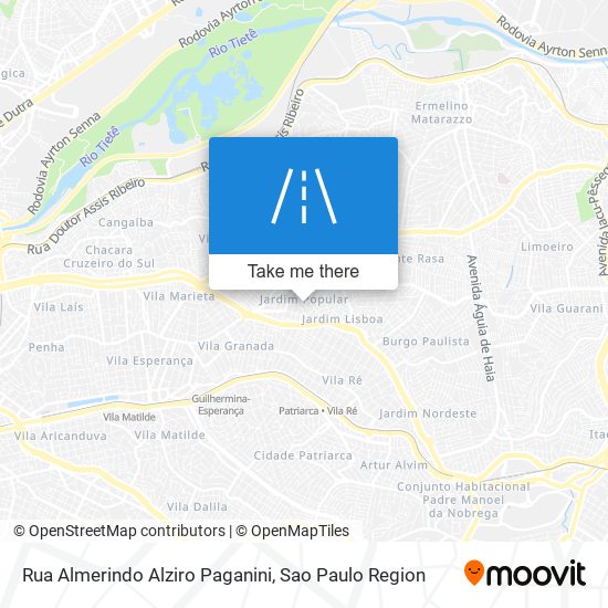 Rua Almerindo Alziro Paganini map