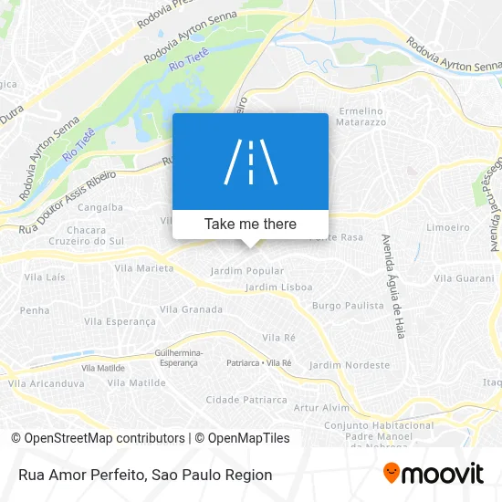 Rua Amor Perfeito map