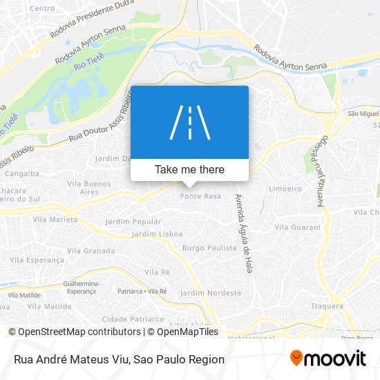 Rua André Mateus Viu map