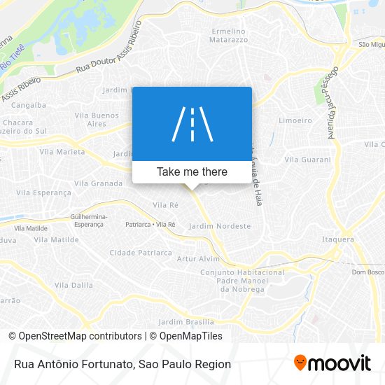 Rua Antônio Fortunato map