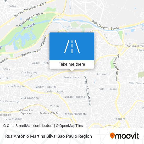 Rua Antônio Martins Silva map