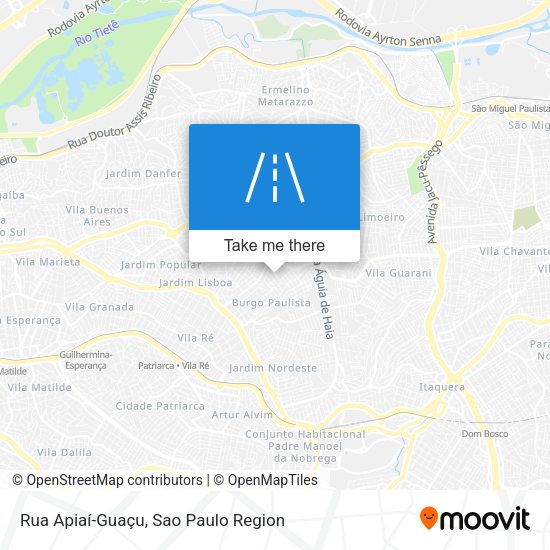 Rua Apiaí-Guaçu map