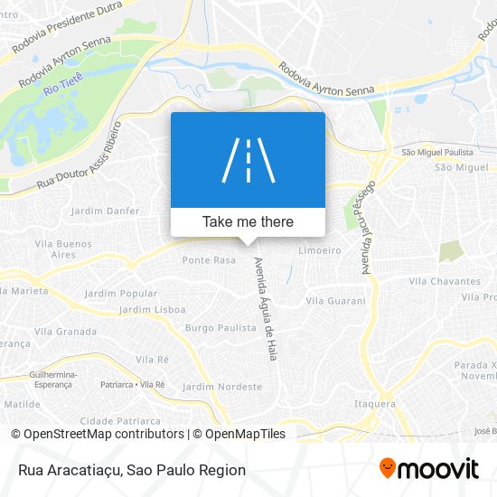 Rua Aracatiaçu map