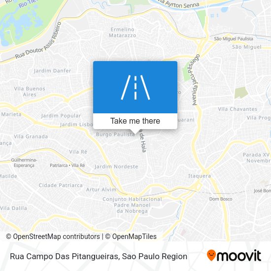 Rua Campo Das Pitangueiras map