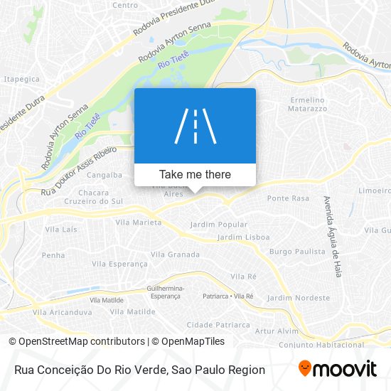 Rua Conceição Do Rio Verde map