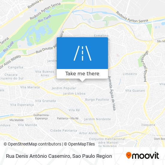 Mapa Rua Denis Antônio Casemiro