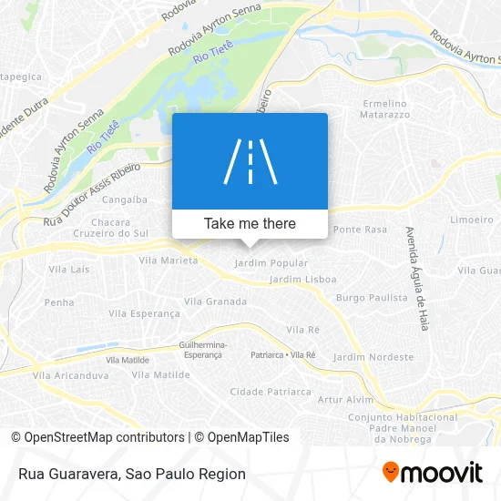 Rua Guaravera map
