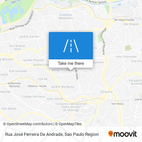 Mapa Rua José Ferreira De Andrade