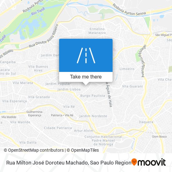 Rua Milton José Doroteu Machado map