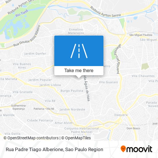 Rua Padre Tiago Alberione map