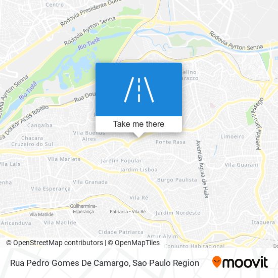 Mapa Rua Pedro Gomes De Camargo