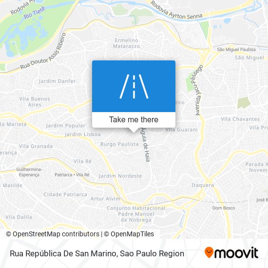 Rua República De San Marino map