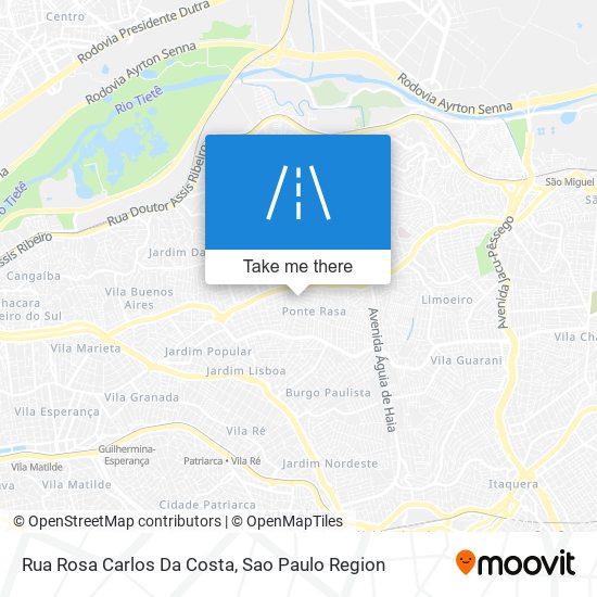 Mapa Rua Rosa Carlos Da Costa