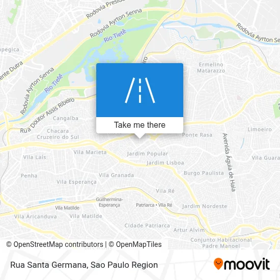 Rua Santa Germana map