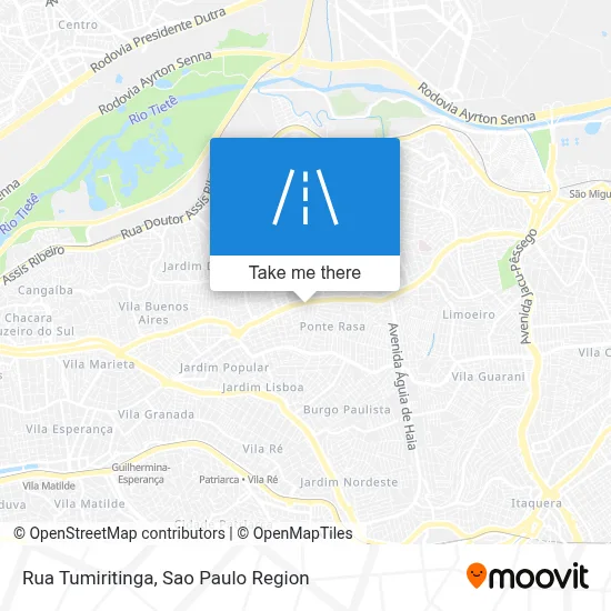 Rua Tumiritinga map