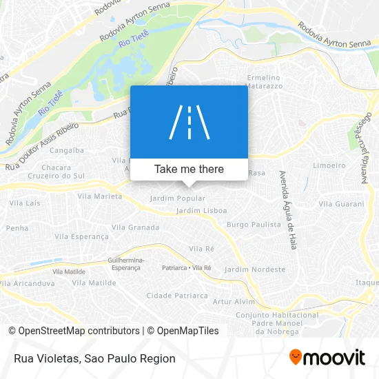 Rua Violetas map