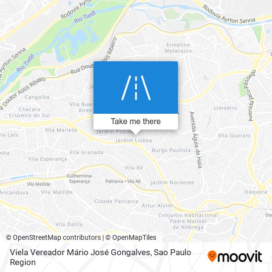 Viela Vereador Mário José Gongalves map