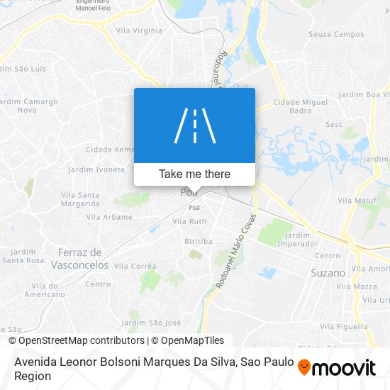 Mapa Avenida Leonor Bolsoni Marques Da Silva