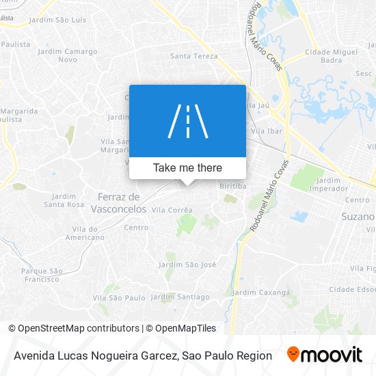 Mapa Avenida Lucas Nogueira Garcez