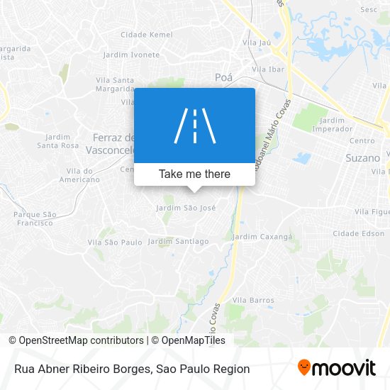 Rua Abner Ribeiro Borges map