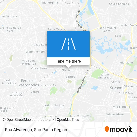Rua Alvarenga map