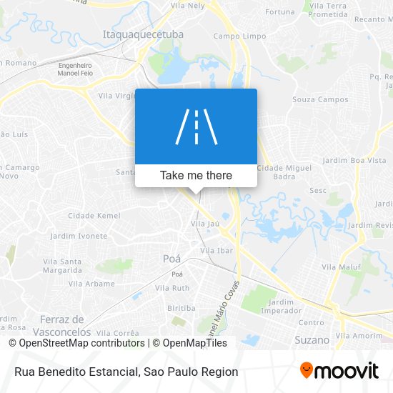 Rua Benedito Estancial map