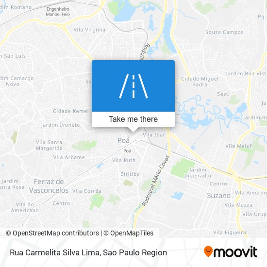 Mapa Rua Carmelita Silva Lima