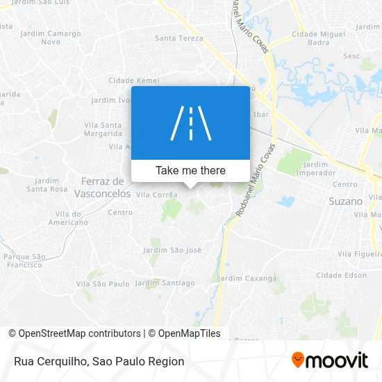 Rua Cerquilho map