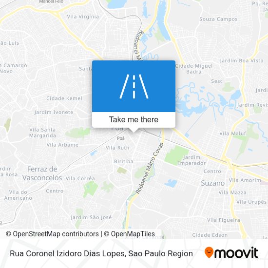 Rua Coronel Izidoro Dias Lopes map